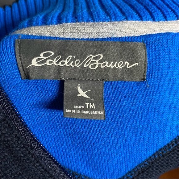 Eddie Bauer men's half zip sweater Size TM - Picture 8 of 8